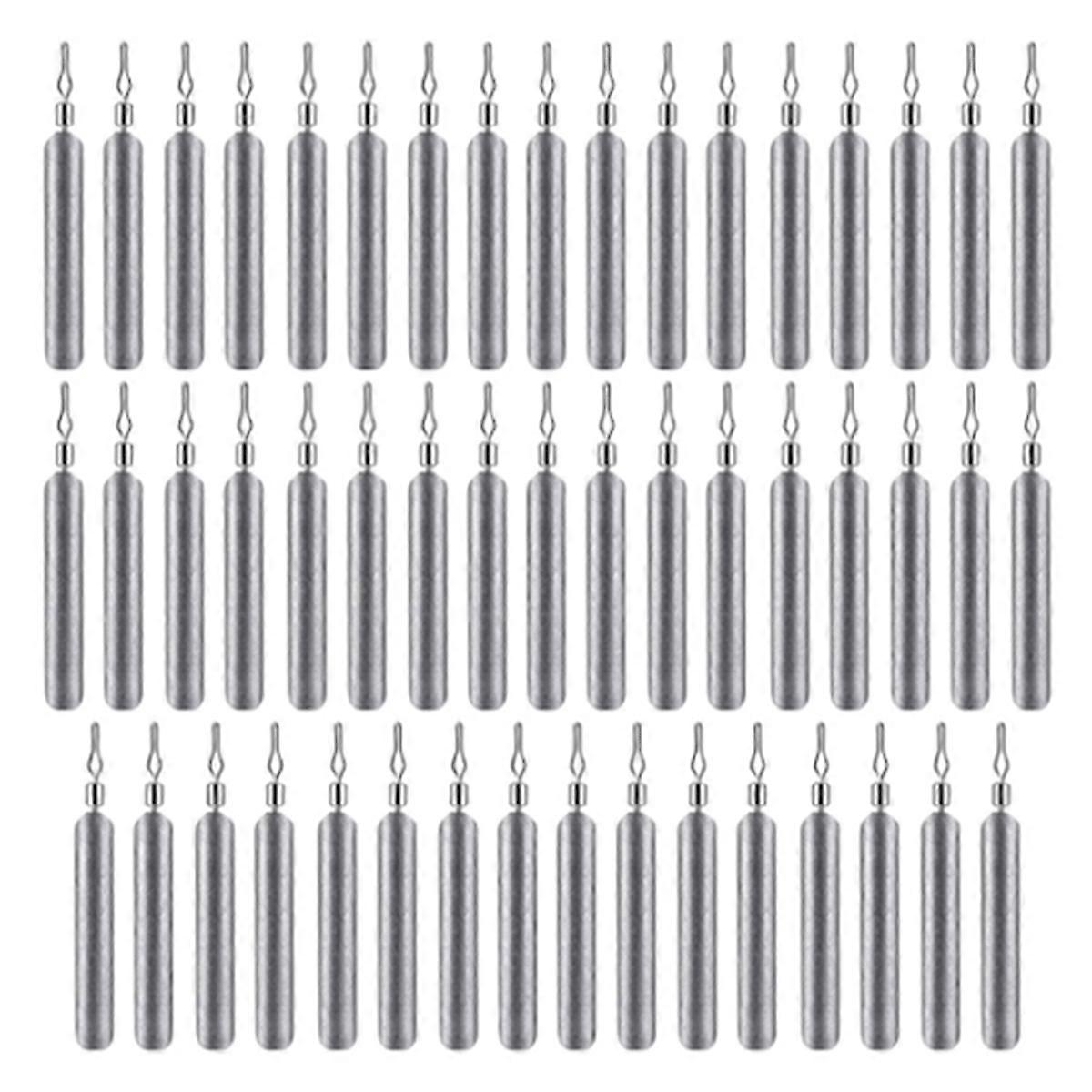 50pcs 5g pêche plombs plombs poids plombs plombs accessoires d’équipement de pêche,