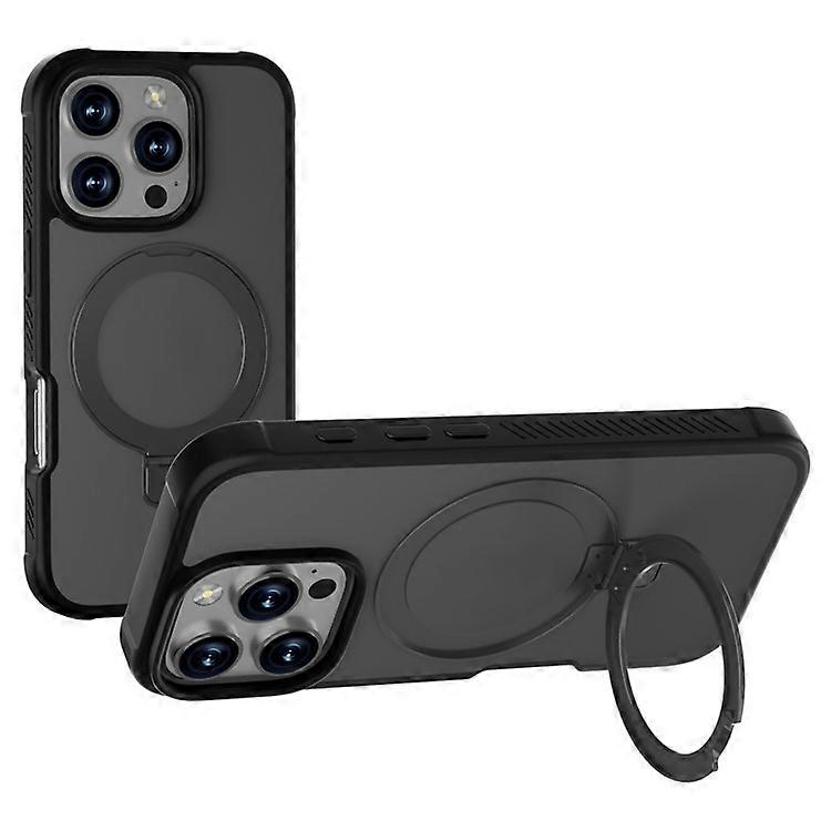 GW20 Compatible For iPhone 16 Pro Max Case Compatible with MagSafe Skin-Touch TPU+PC Kickstand Phone Cover