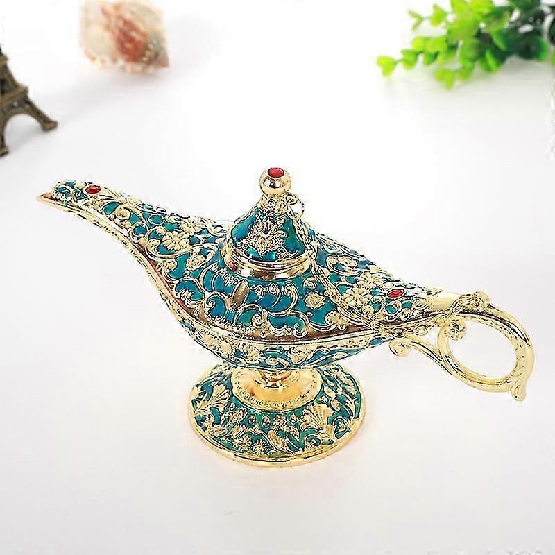 Deluxe Classic Aladdin Lampe mit Geschenkbox, grün