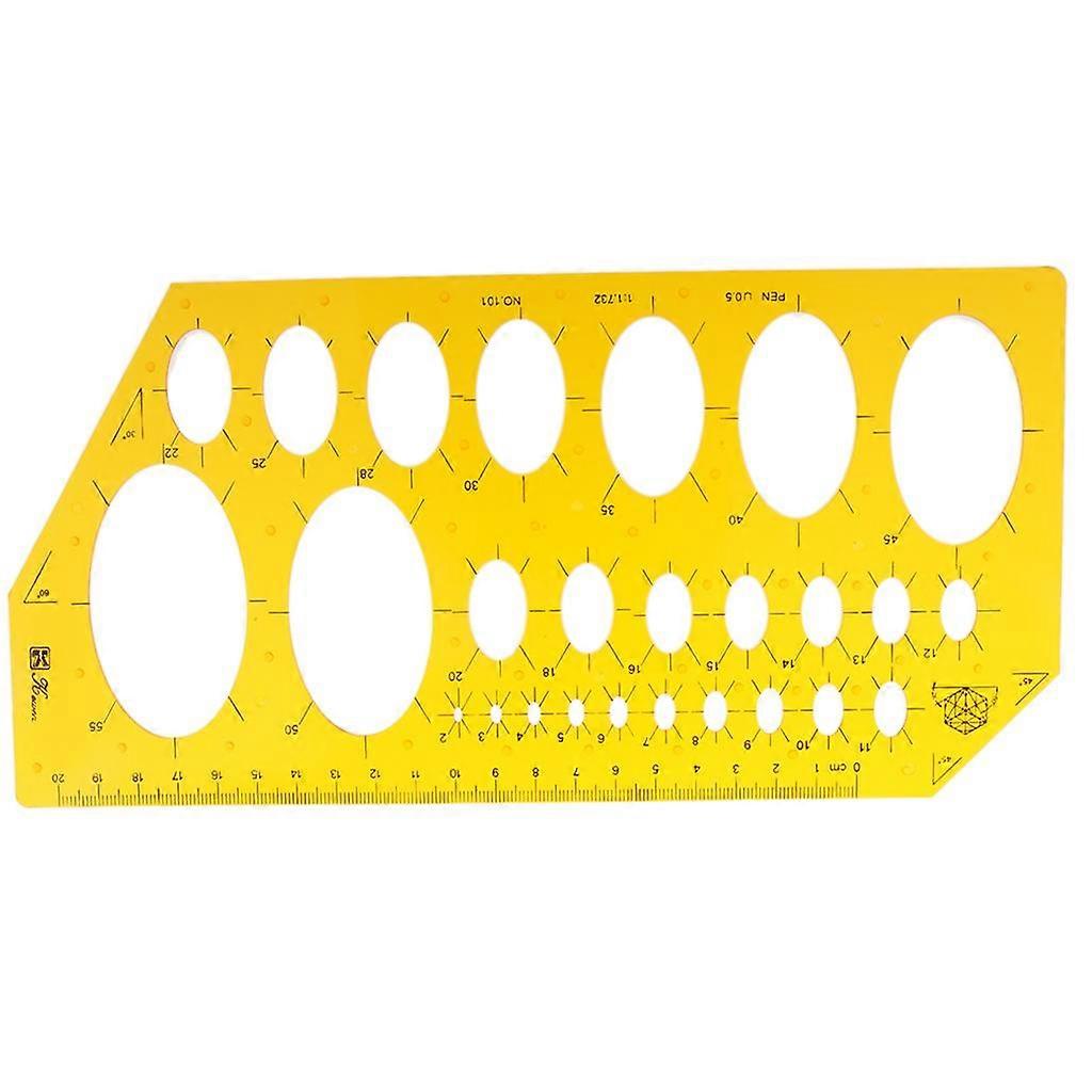 1Pc Oval Drawing Template Pattern Templates for Crafts School Office Project