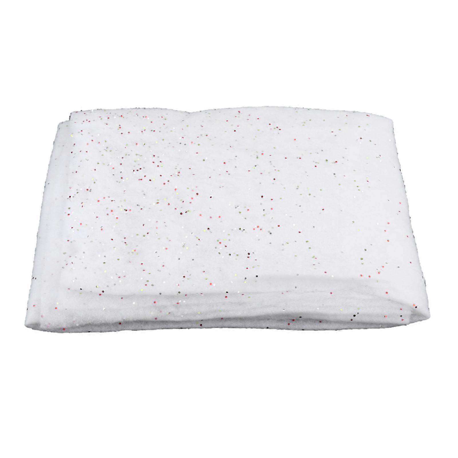 Christmas Snow Blanket Artificial Snow Glittered Drape Soft Faux Snow Fake Snow