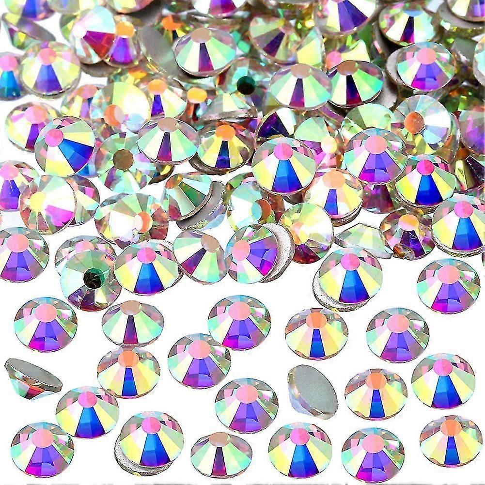 1440 Pack Crystal Flat Back Rhinestone Round Diamante Gems, No autoadhesivo