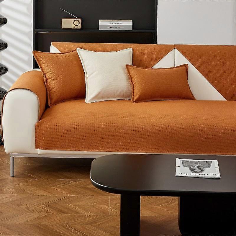 Modern Minimalist Cream Sofa Mat Waterproof Urine Barrier Seat Cushion Four Seasons Universal Anti Slip Protective Cover