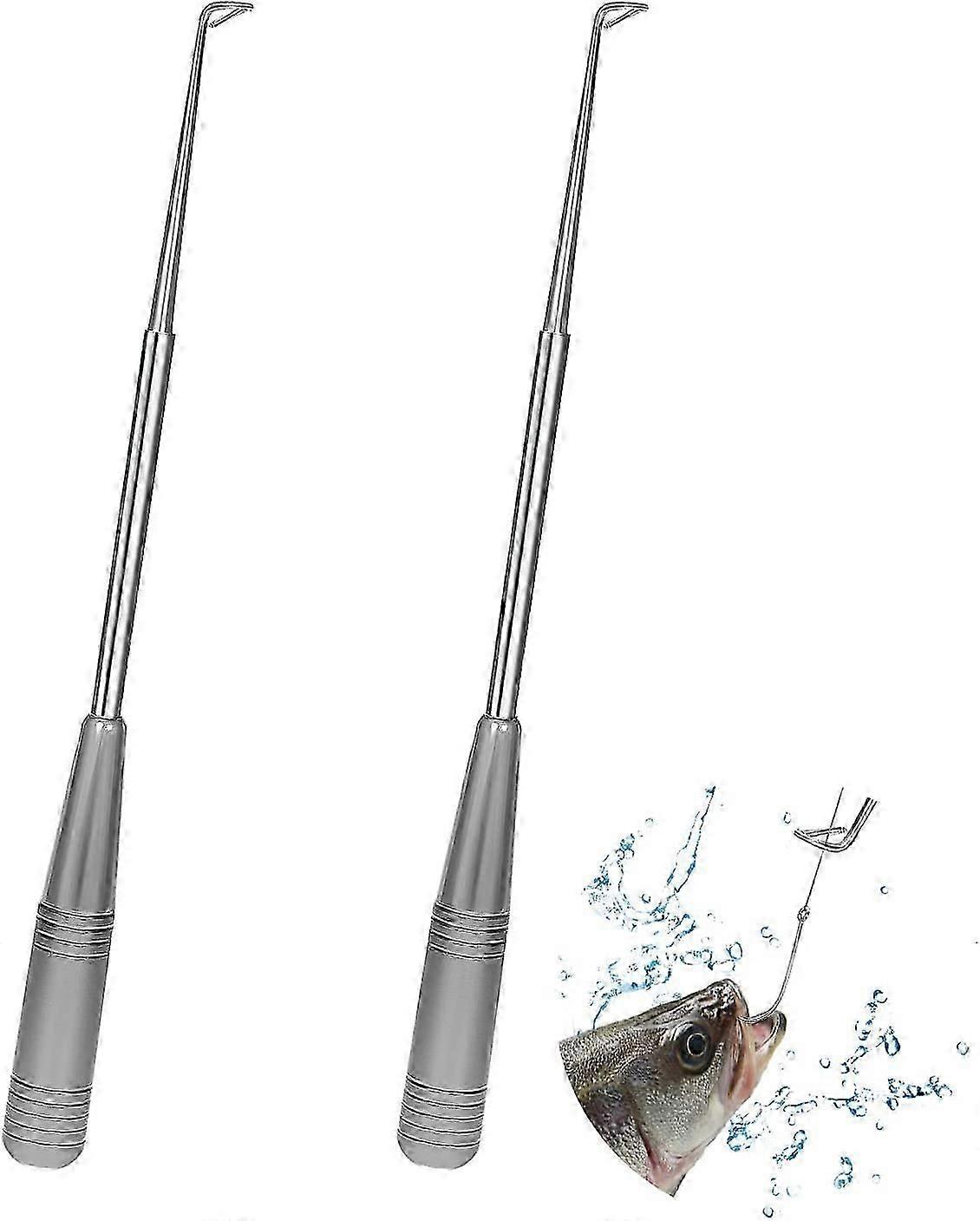 Set van 2 vishaken Quick release, RVS haak separator onthaak tool