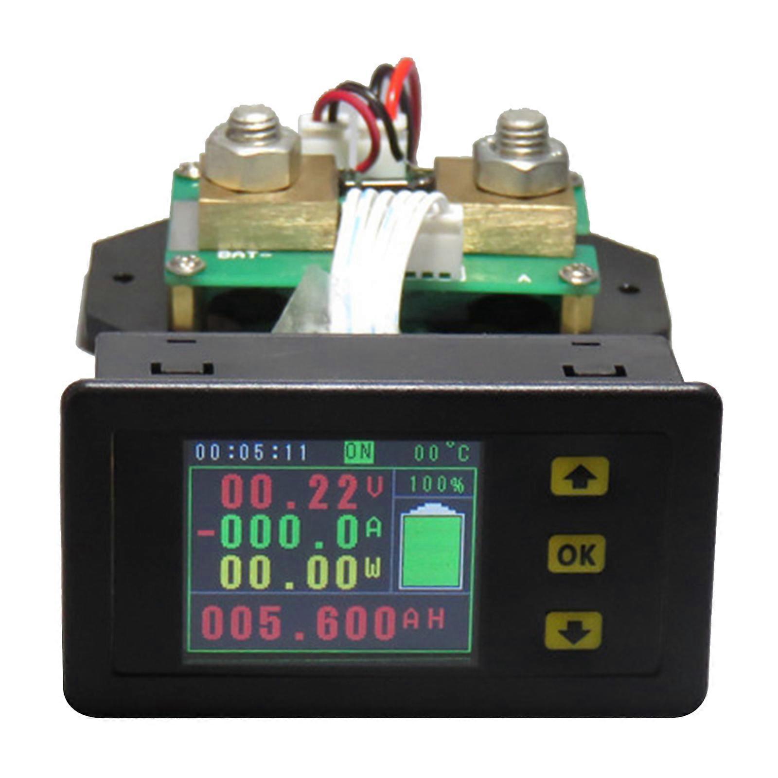 DC 500v 100A 200A 300A 500A 1.8 polegadas Cor LCD Combo Medidor Tensão Corrente KWh