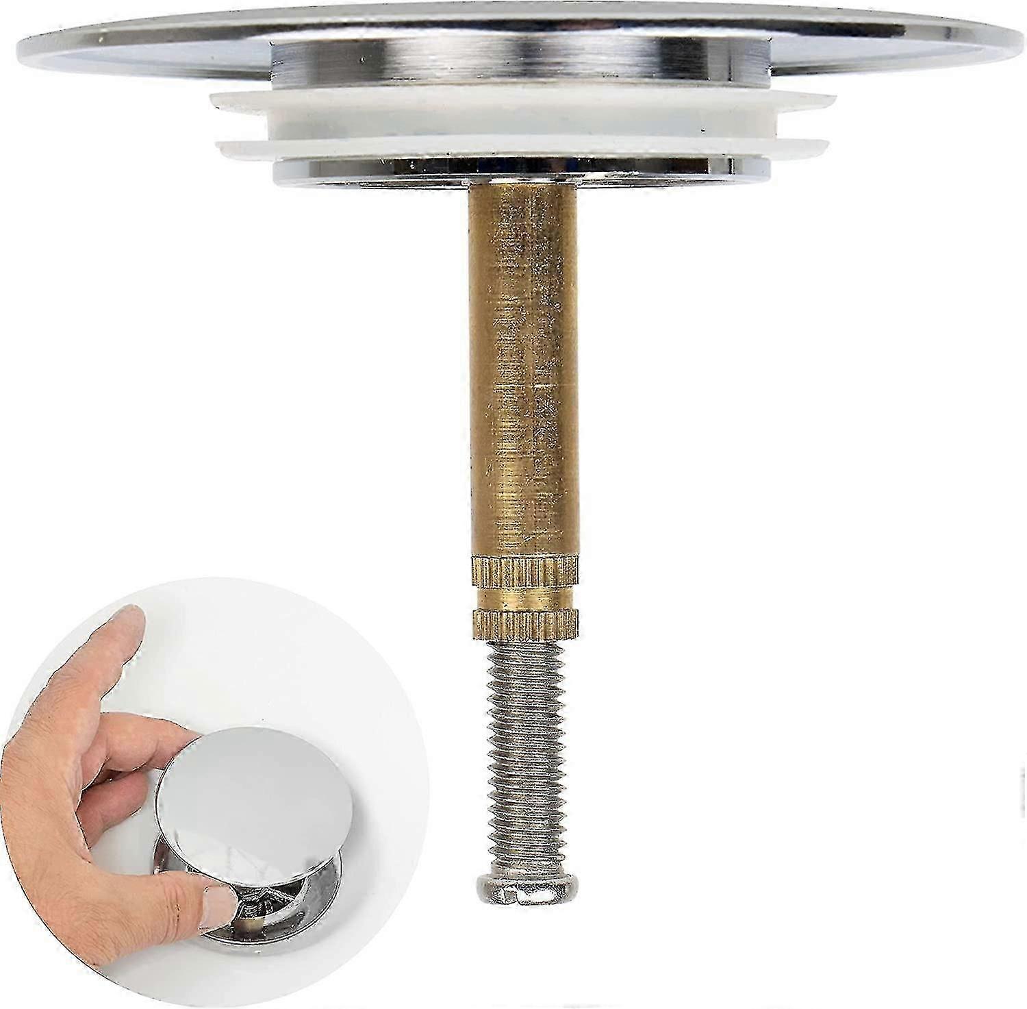 Bath Stopper, 70 Mm, With Double Seal, Height Adjustable, Universal