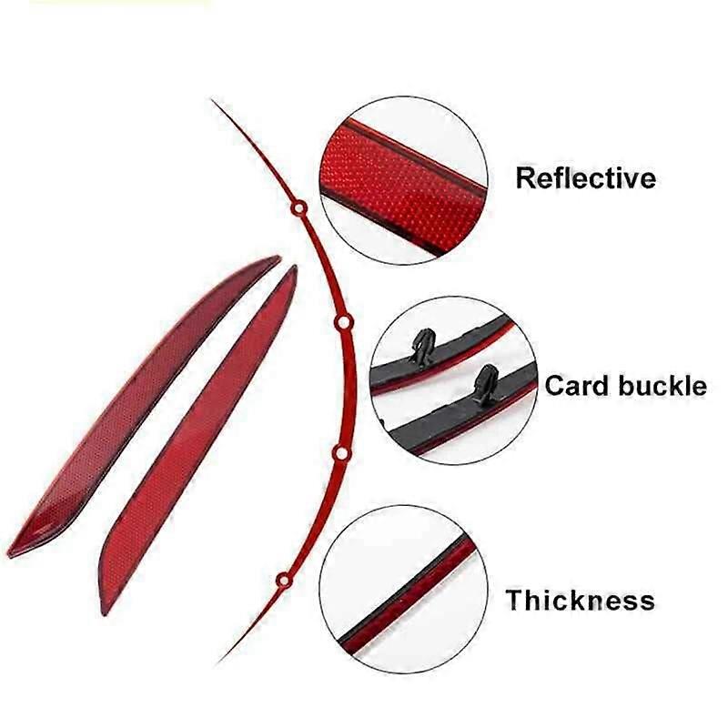 1495817-00-C 1495818-00-C Rear Bumper Reflector Light Piece Warning Light Auto for Model Y 2021-2023