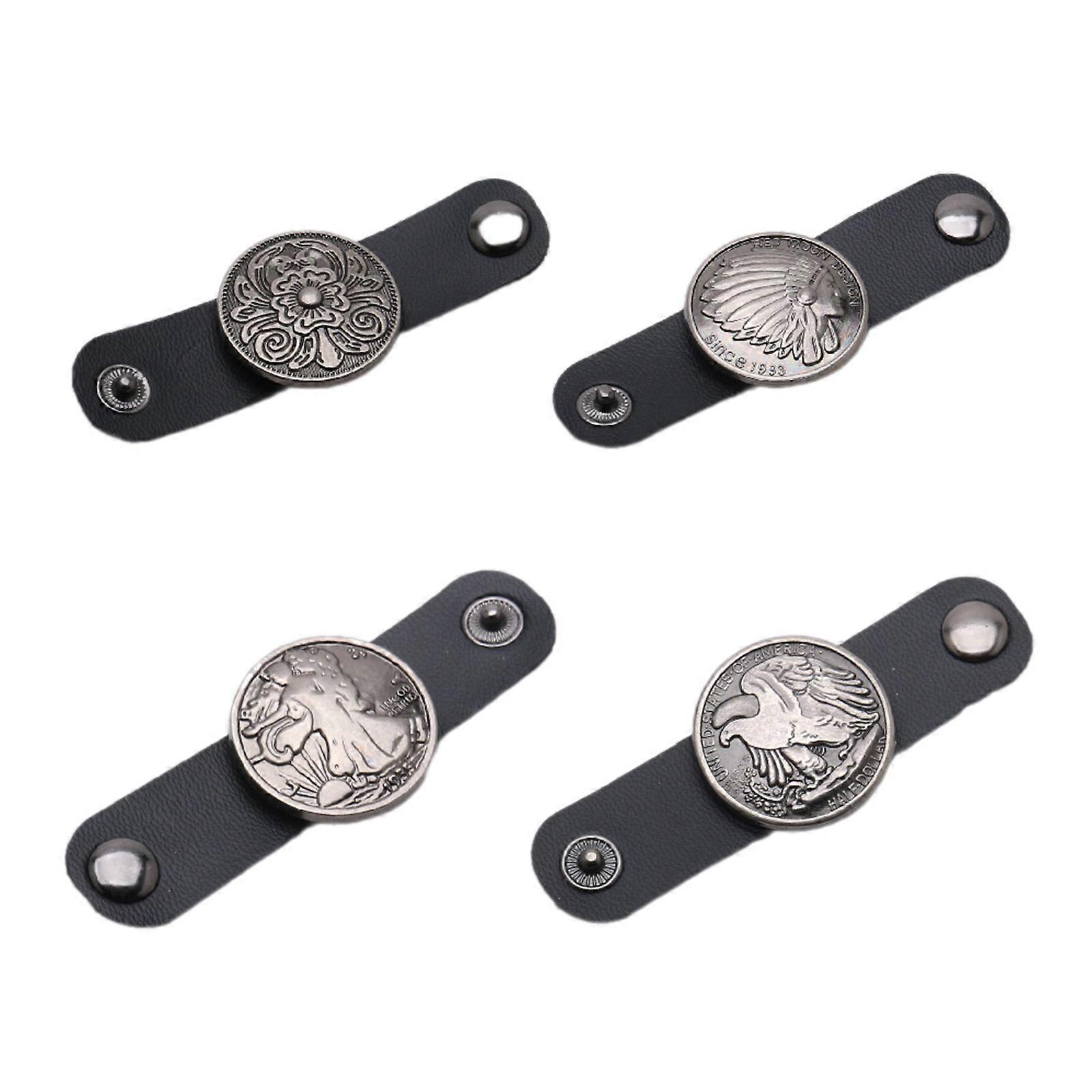 Trendy Carved Buckle Scarf Buckle PU Leather Veil Weights Elegant Snap Scarf Clasp Multiple Type Apparel Accessory