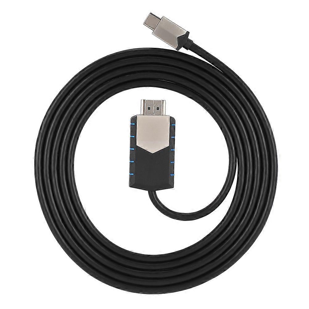 TC03 2 Meters Zinc Alloy+ABS Type-C to HDMI 4K 30HZ Conversion Line 5V 1A Adapter Cable