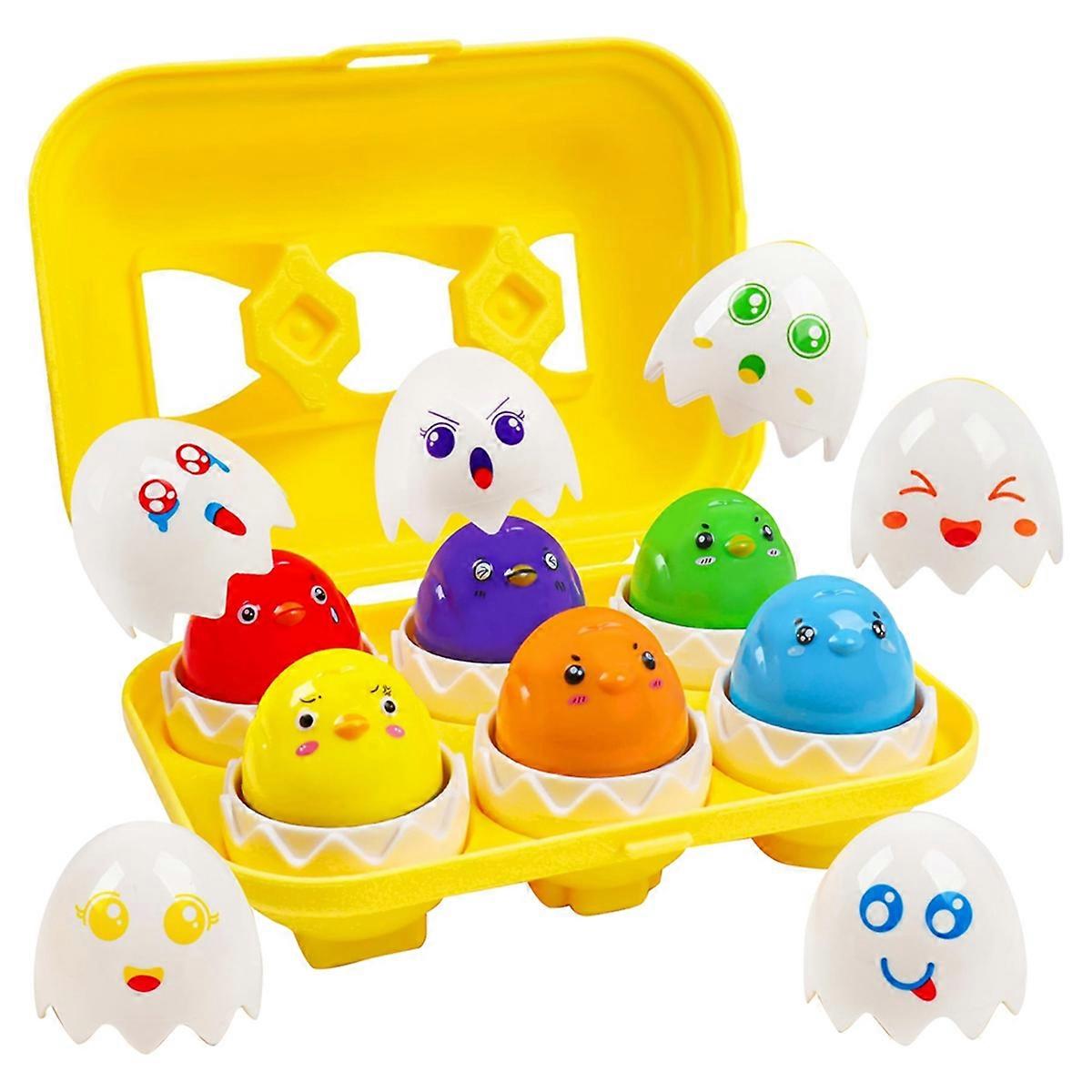 Easter Eggs Toddler Sensory Matching Eggs Toys