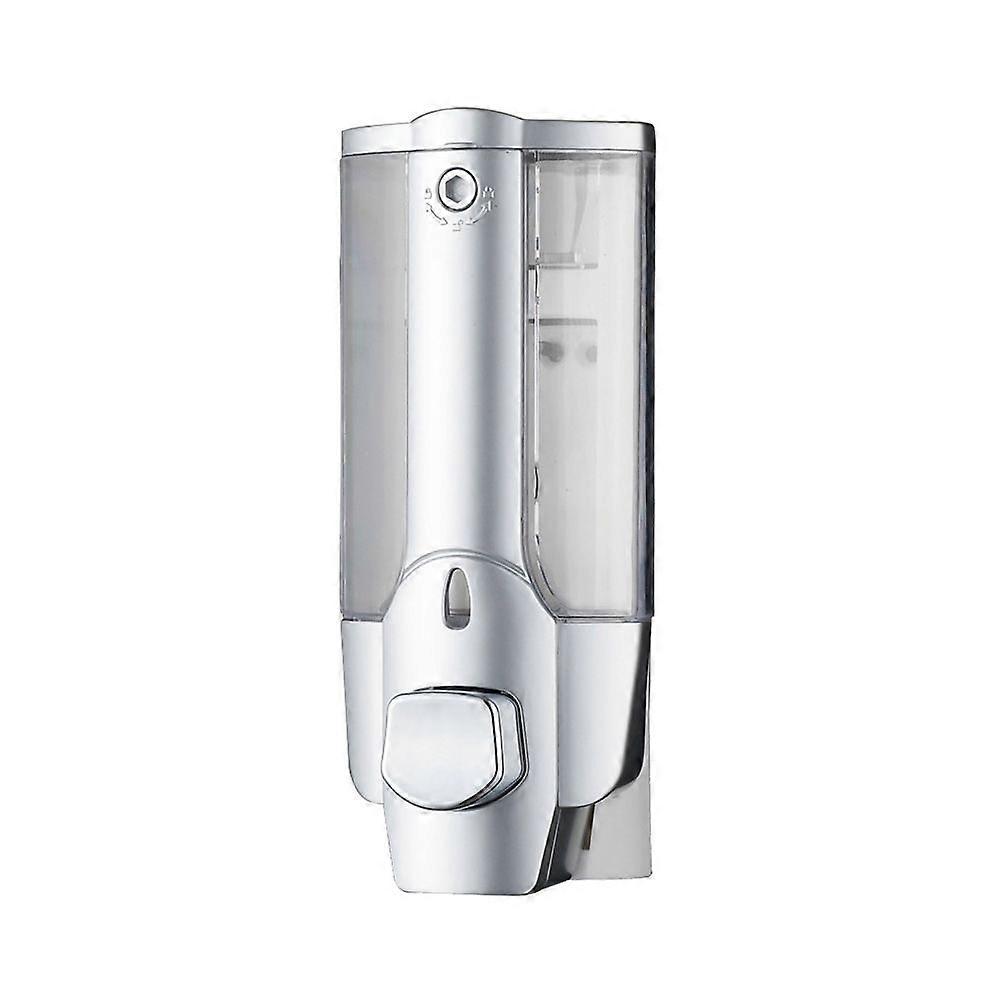 1pc Manual Wall-mounted Push Type Liquid Soap Bottle Plastic Refillable Shampoo Liquid Soap Container Dispenser