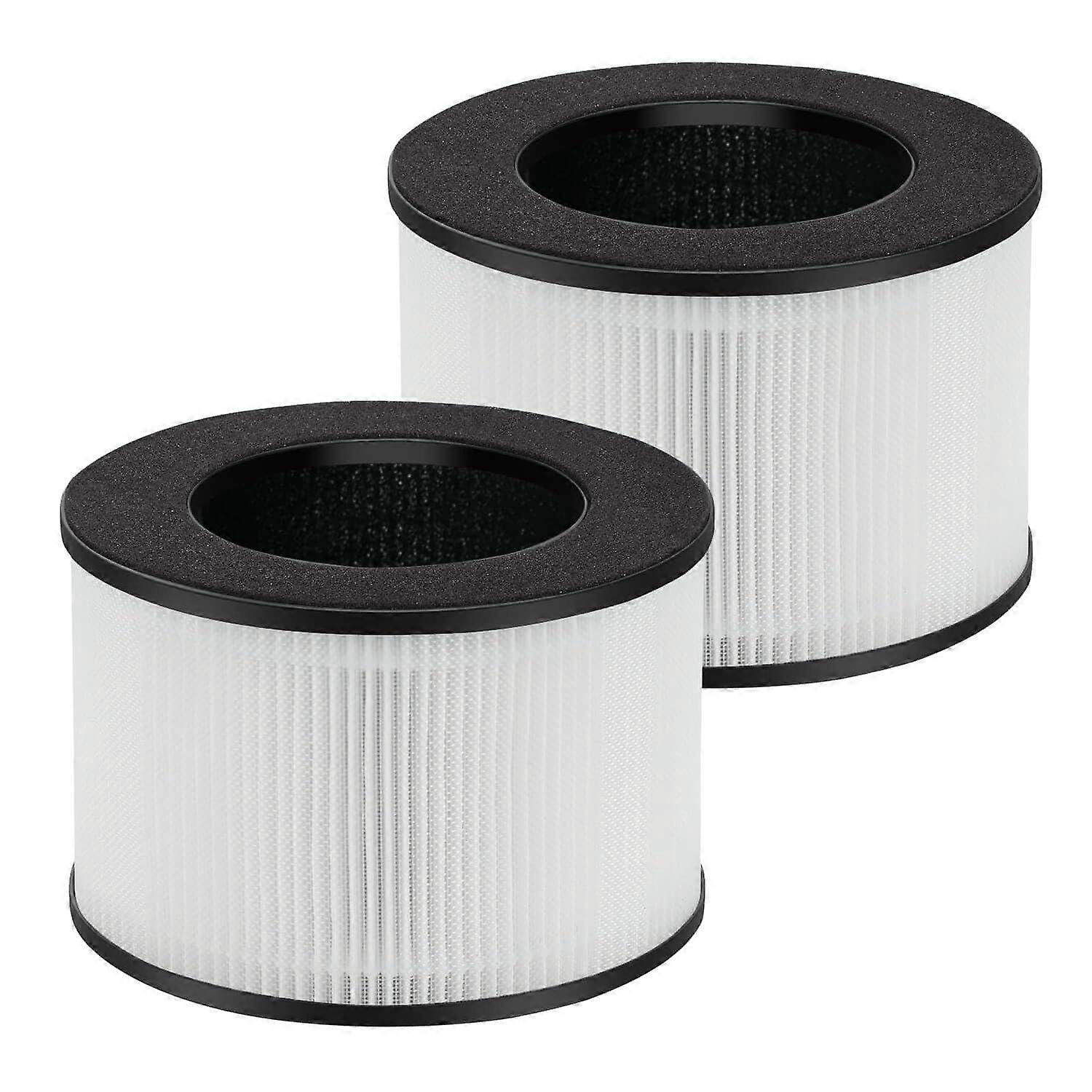 2 Pack Replacement True HEPA Pre-Filter Carbon Activated for Air Purifier Filtration System