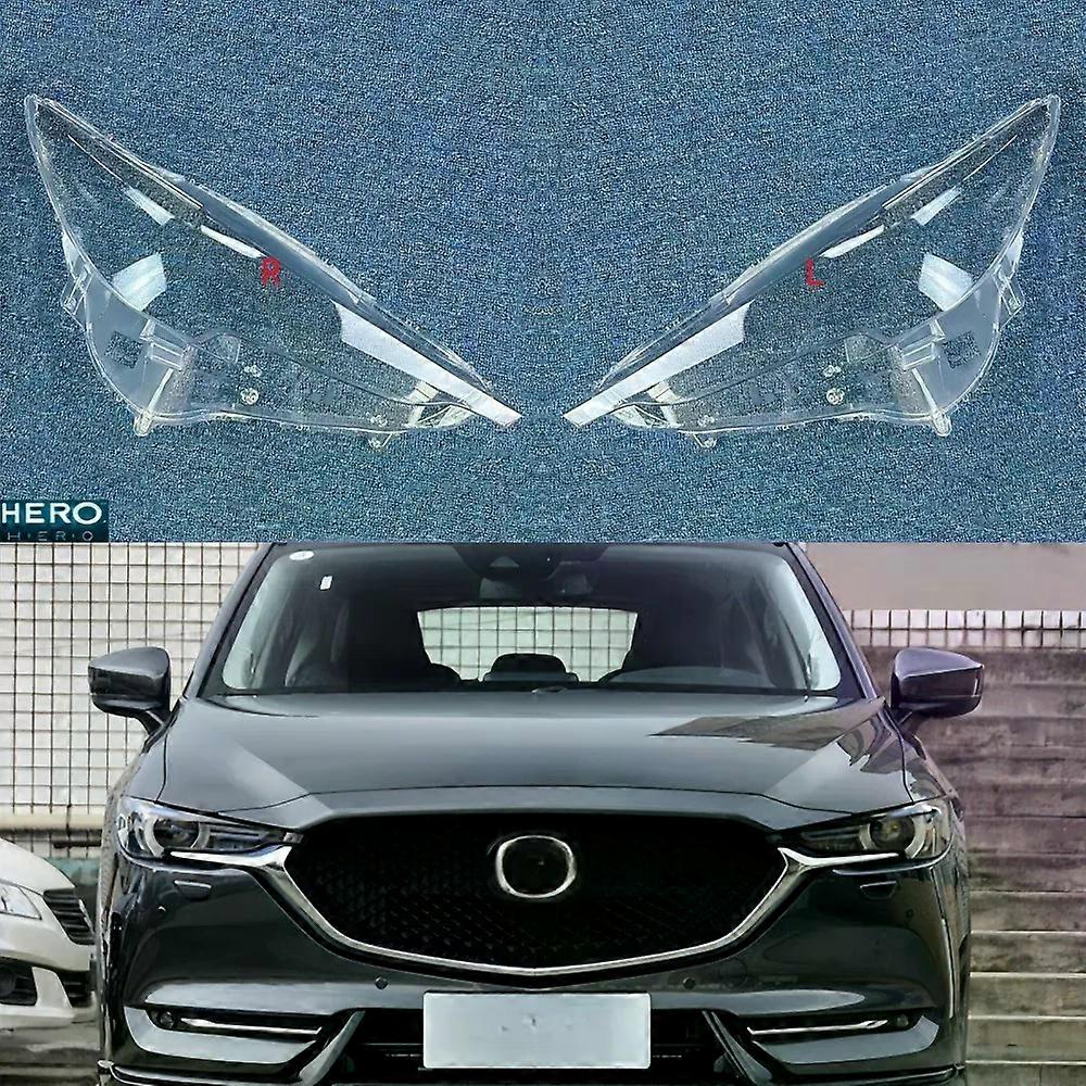 High qualityFor Mazda CX-5 CX5 2017 2018 2019 2020 2021 Headlamp Shade Headlight Lens Cover Lampshade Auto Glass Lamp Shell