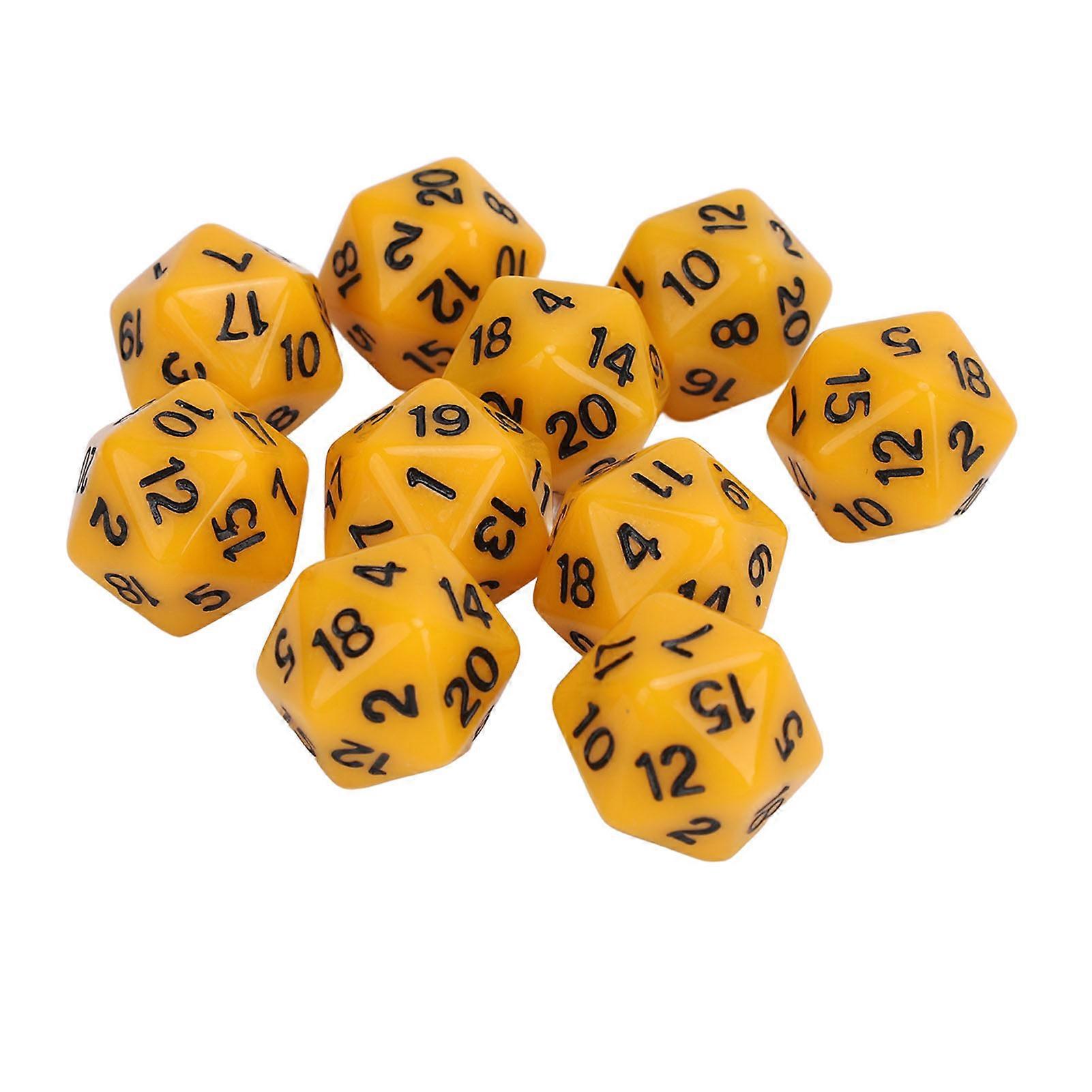 10pcs Finger Guessing Dice Luminous 6 Sided Lightweight Rock Scissors Paper Dice Set für Brettspiel