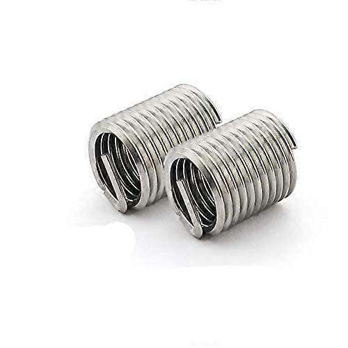 M6 Thread Insert 100pcs, M6 Wire Screw Sleeve, SUS304 2.5D Wire Thread Repair Inserts, M6 Bushing 1.0 Pitch