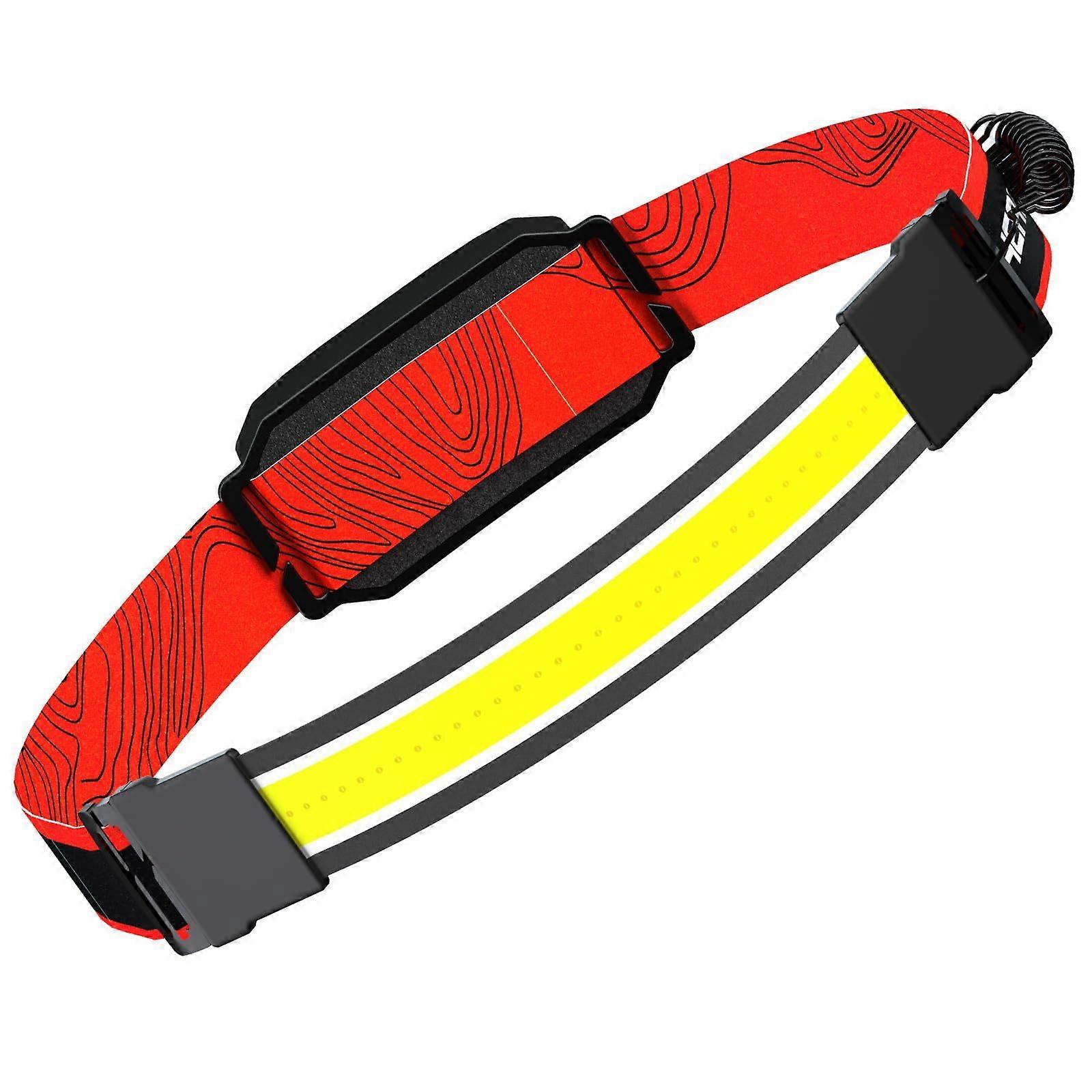 LED Headlamp Flashlight, Head Lamp Led Rechargeable for Adults, 230 Wide Beam LED Headlamps with Red Taillight, 3 Mode Lightweight Waterproof Head Lig