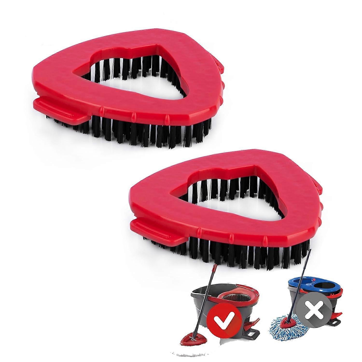 Ovuk Brush Tank System Replacement Mats - 2 Pack for O-Cedar Easy Shower Floor Cleaning