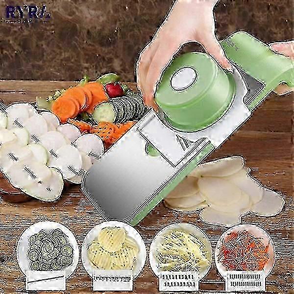 Multifunktionell Slicer köksredskap Grön