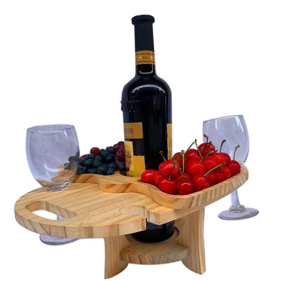 Wooden Foldable Wine Rack Foldable Table