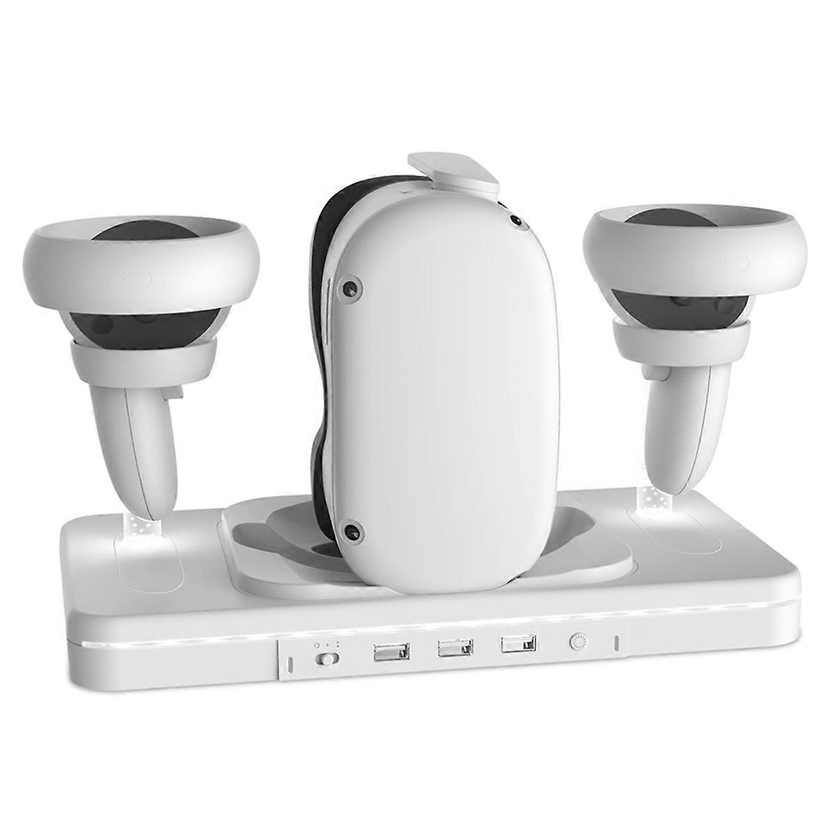 For Oculus Quest 2 Charging Dock Base VR Glasses Headset Charger Station Stand Base Display Holde fo