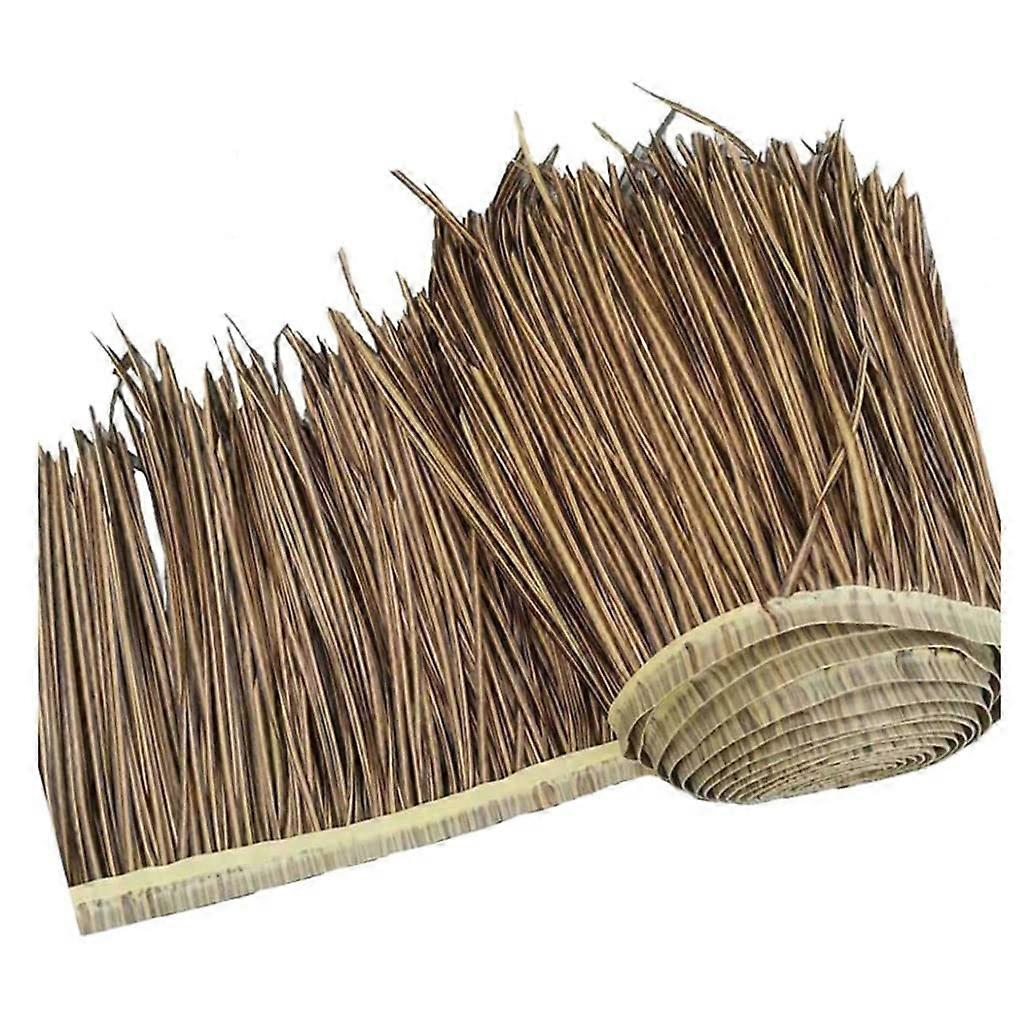 Palm Thatch Runner Roll Artificial Thatch Plastic Tile Thatch For Park Seaside Decoration