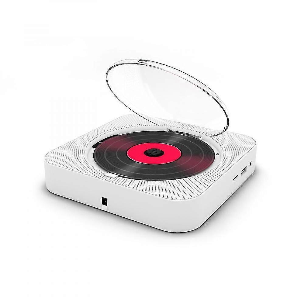 Portable CD Player With Bluetooth Speaker-white