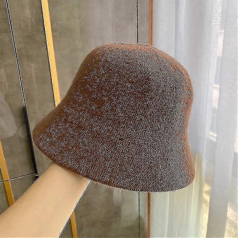 Panama Warm Winter Bucket Wool Hat For Teens