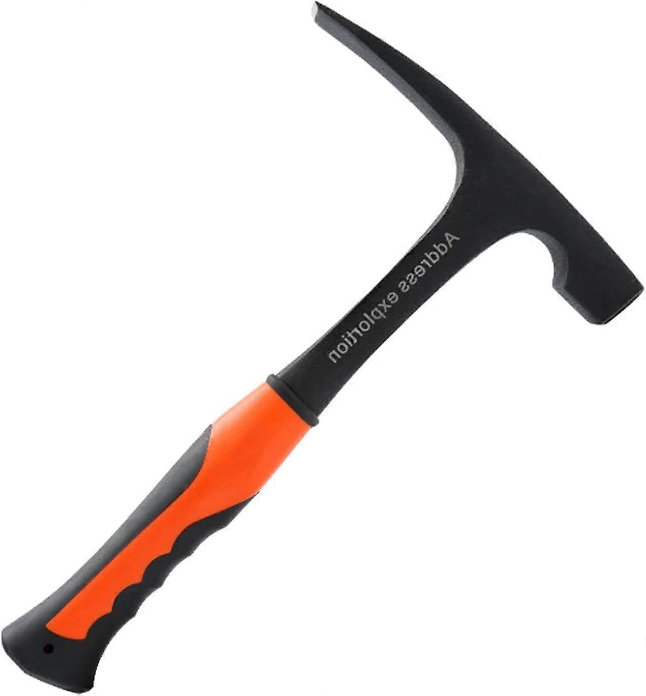 Exploration Hammer, Professional Geological Hammer, Flat Head Rock Pick, Outdoor Geology, Mineral Exploration Tool Length 285mm