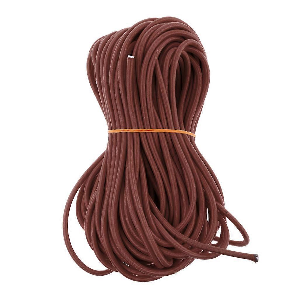 Marine Grade Elastic Cord Kayak Stretch String Rope Shock Cords Coffee Color 5mm