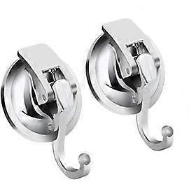 2pcs-Suction cup hook silver single OPP bag