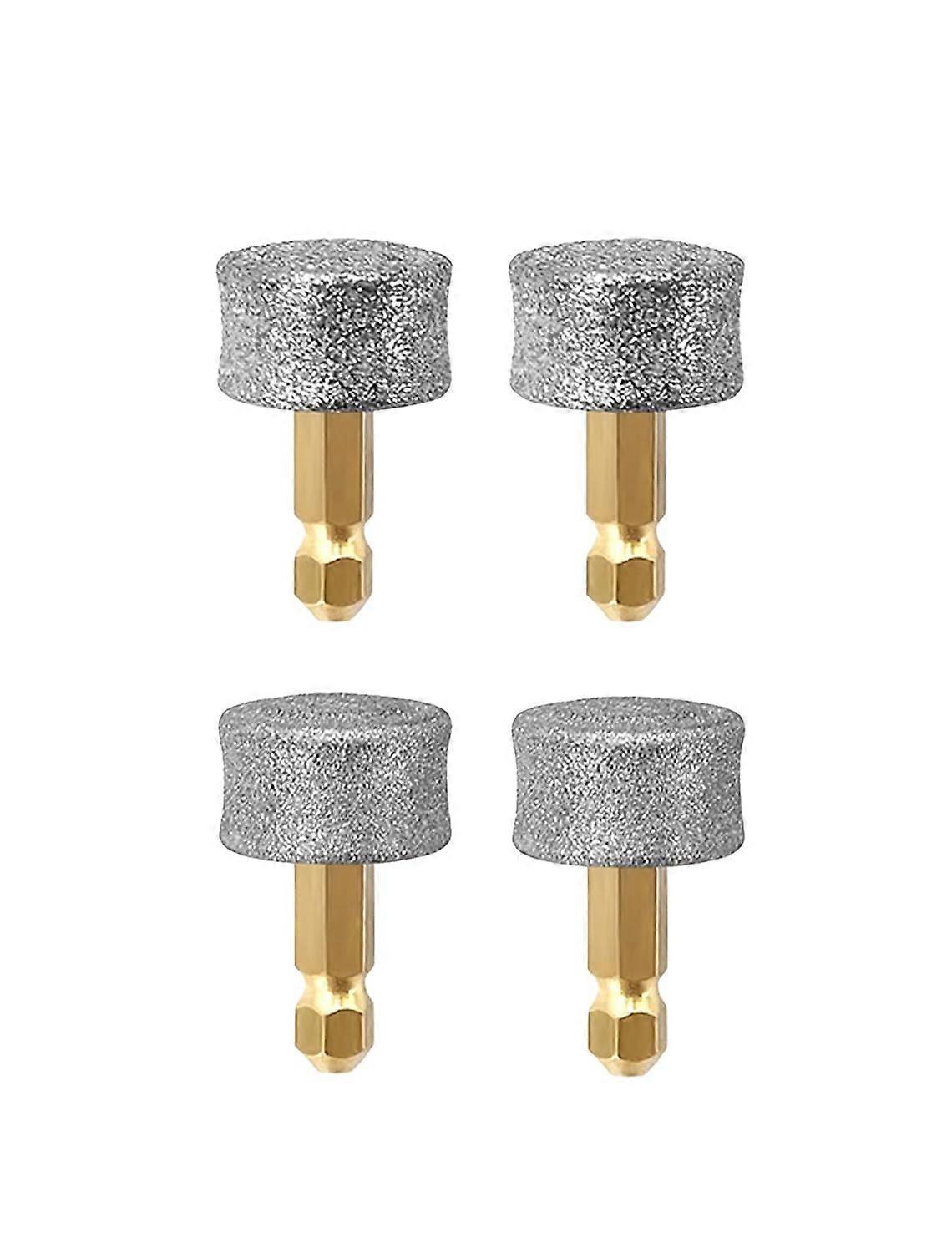 Dog Nail Grinder Replacement Heads 4Pcs 2 Hard 2 Regular 80 Grit Compatible with Small and Large Dogs