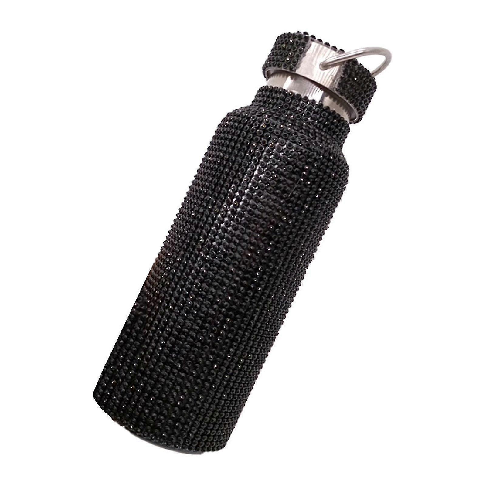 Water Tumbler Glitter Pratique En Acier Inoxydable Bling Faux Strass Acier Inoxydable Bouteille Thermique Pour Cadeau