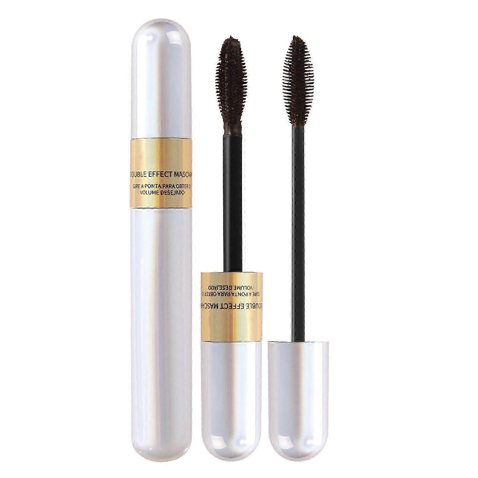 2-in-1 Eye 5X Longer Sweatproof Cosmetics Naturally Elongated And Thickened No Caking 4D Silk Fiber Eye 8ml
