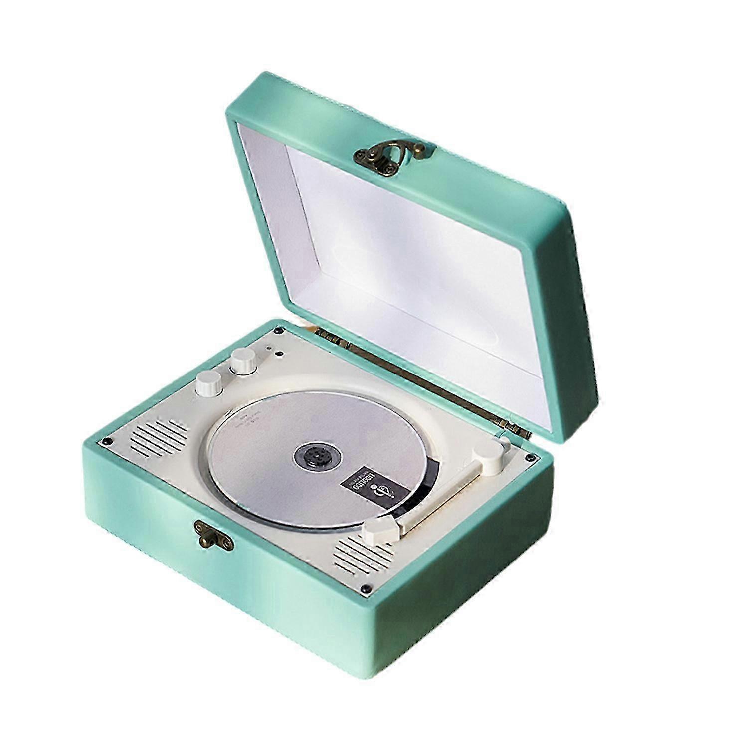 (Blue) Bluetooth Cd Player Disc Player Birthday Festival Gift With Infrared Remote Fg