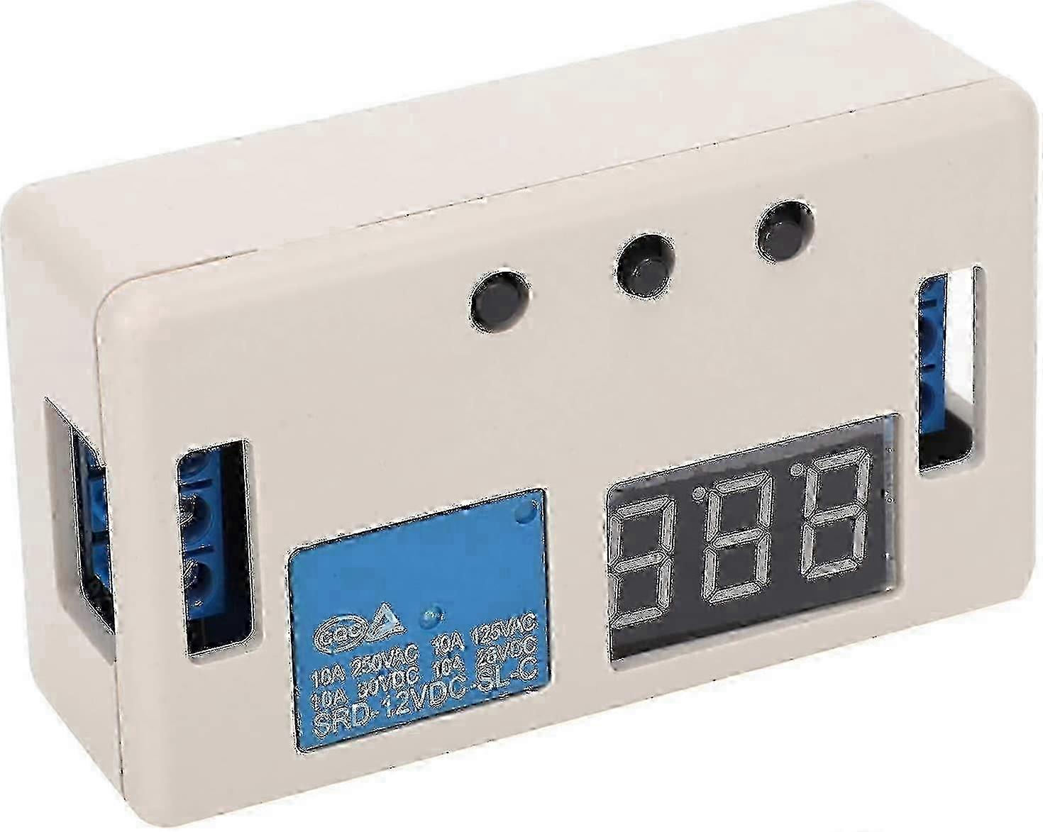 12 V-os DC programozható időzítő relé vízálló fedéllel otthoni automatizáláshoz