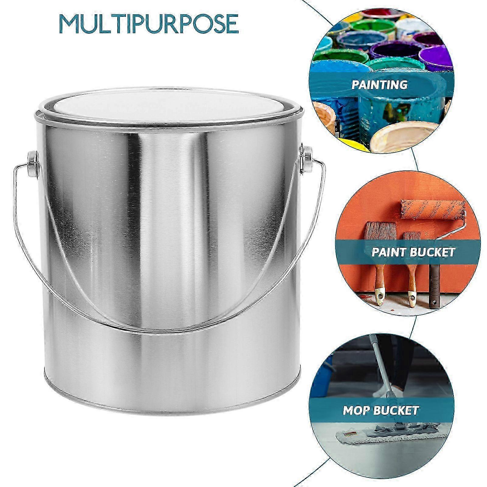 Reusable Lid 3L Paint Bucket with Handle and