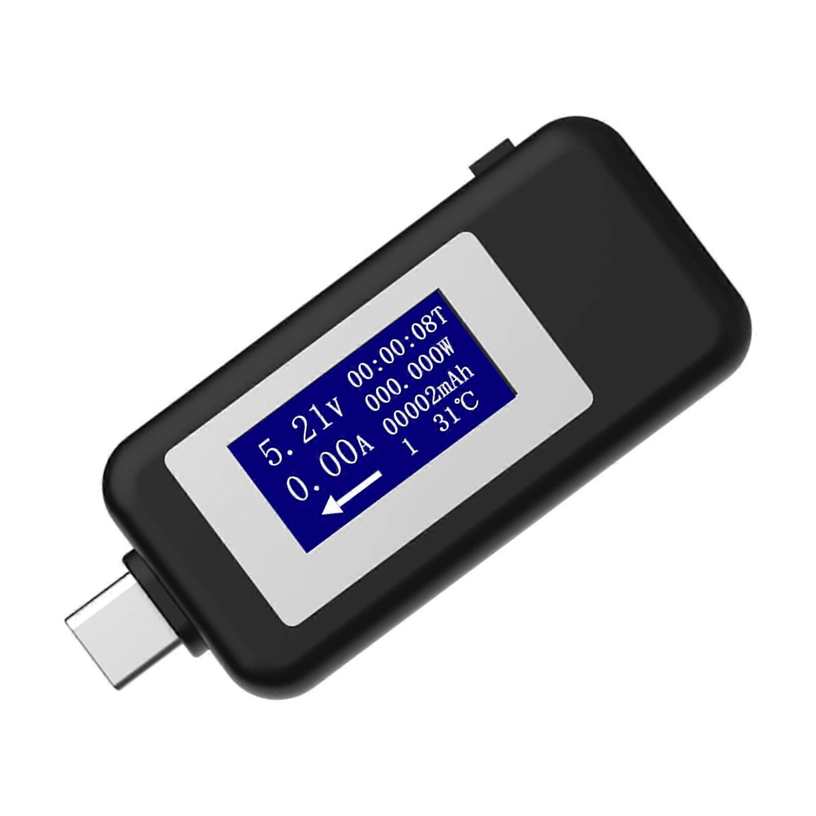 USB Current Voltage Capacity Meter , Simultaneous Displaying
