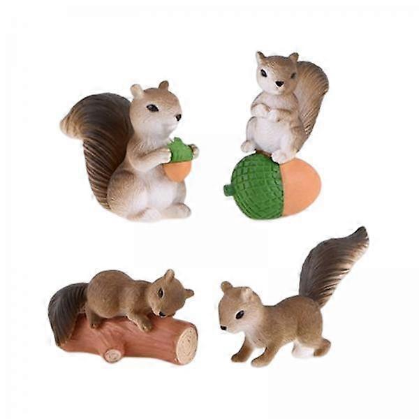 Charming Mini Squirrel Figurines for Magical Gardens