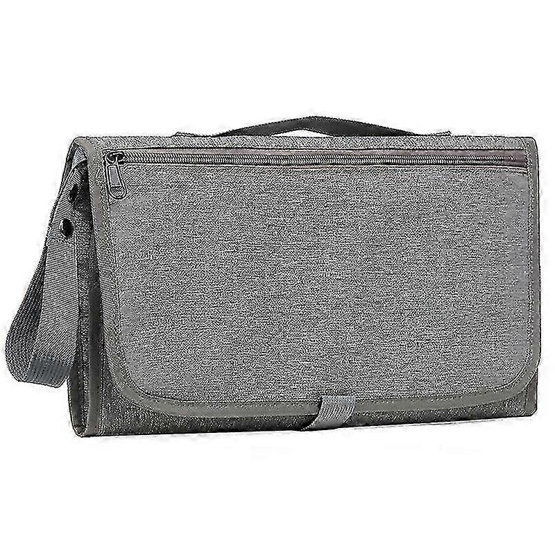 Portable Foldable Nappy Changing Mat Outdoor Diaper Changing Pad with Storage Pockets for Tod