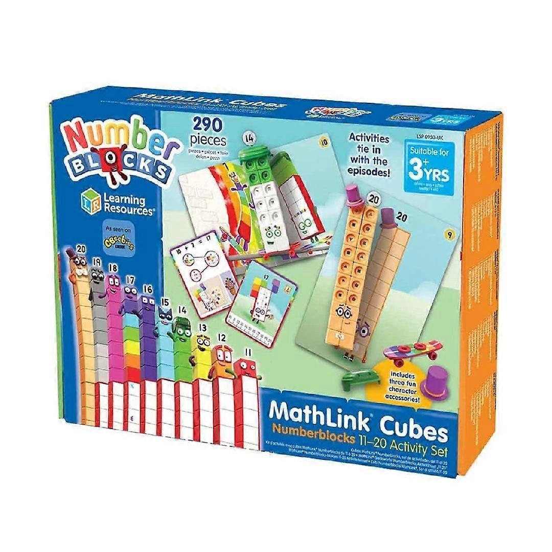 Mathlink Cubes Numberblocks 11-20 Activity Set 290 Pieces
