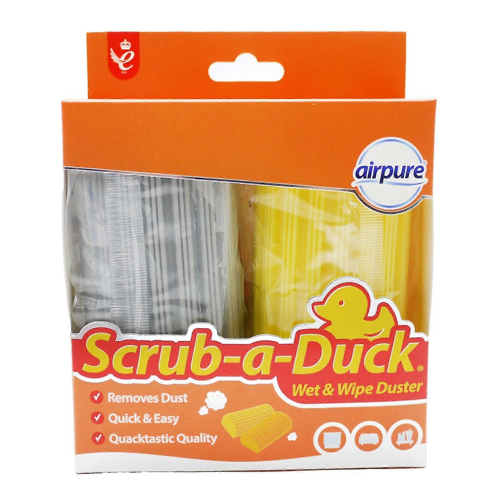 Airpure Scrub-A-Duck Duster Wet & Wipe 2 Pack, Removes Dust Easily & Quickly