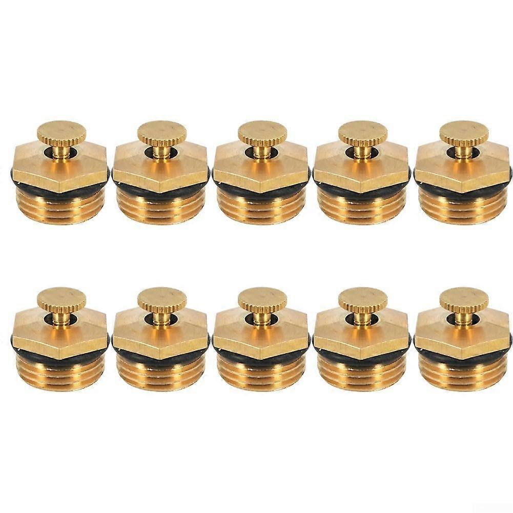 Pack of 10 Sprinkler Heads 1/5.1 cm DN15 Brass Mist Nozzles Garden Irrigation Sprinkler Nozzles