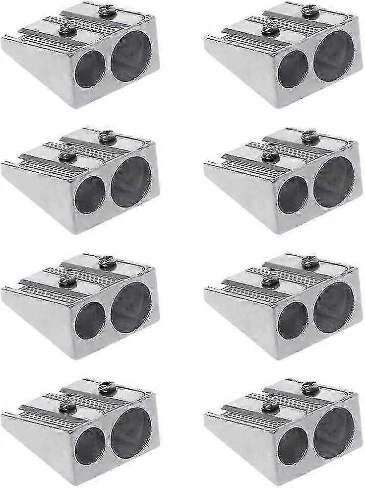 Magnesium Pencil Sharpener, Handheld Metal Pencil Sharpener with 2 Holes for Schools Offices Homes Art Projects, 2-Hole Pencil Sharpener - ya