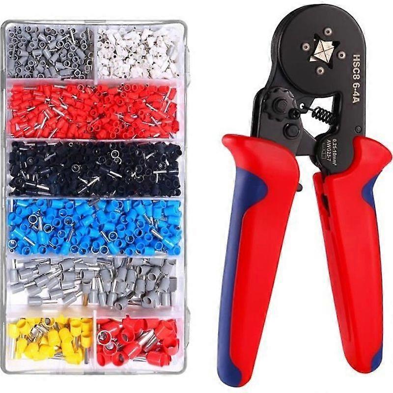 KINGTOP 4-Sided Crimping Pliers - Wire Ferrules - Crimping Tools - 02510mm