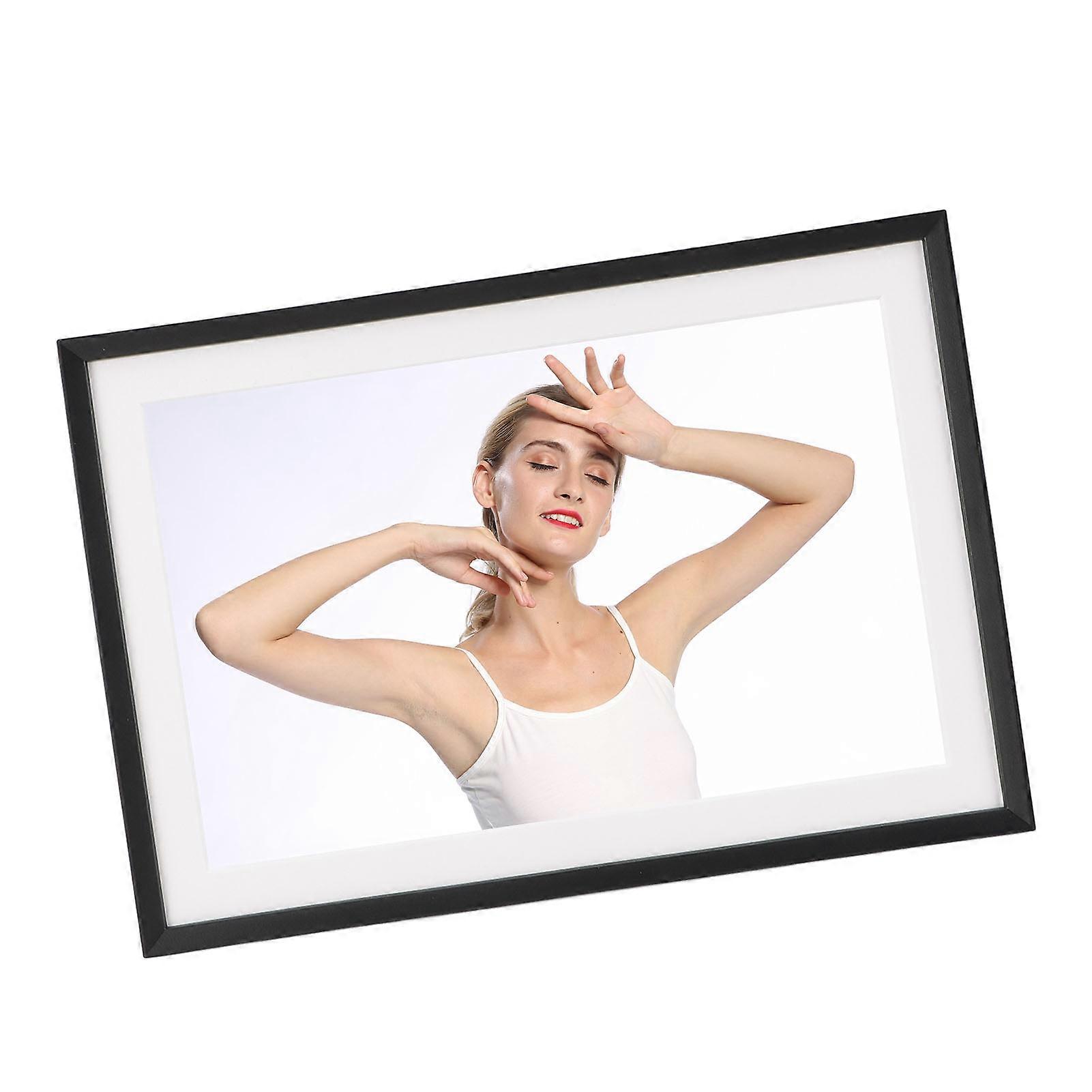Digital Picture Frame LED Colorful Lights 10.1 Inch HD 1280x800 Touch Screen Auto Rotate Wireless Weather Forecast Digital Photo Frame US Plug
