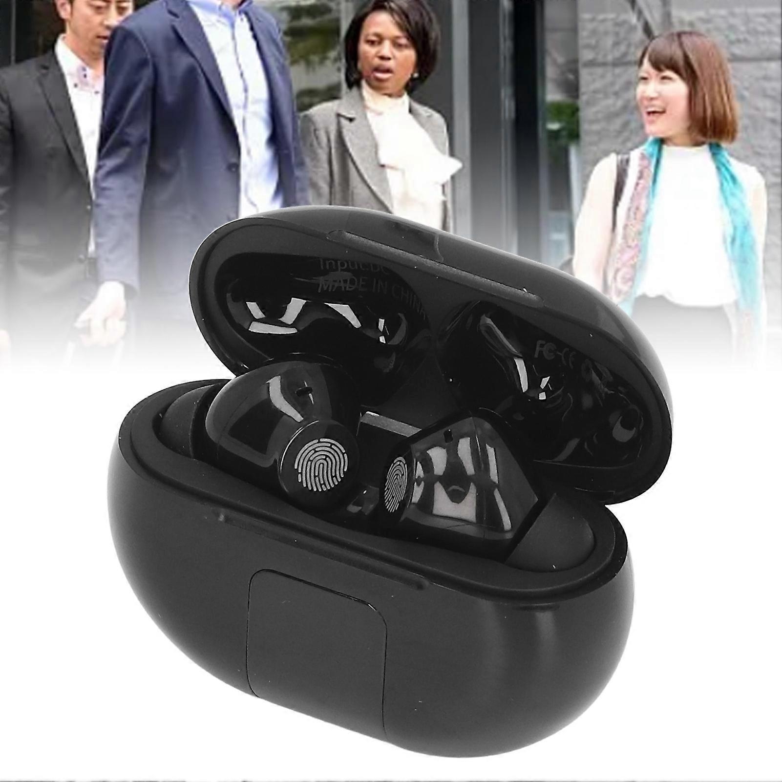 M10 Translator Earbuds Support 140 Languages Two Way Translator Dual Mic Noise Reduction Real Time Language Translator Earbuds 