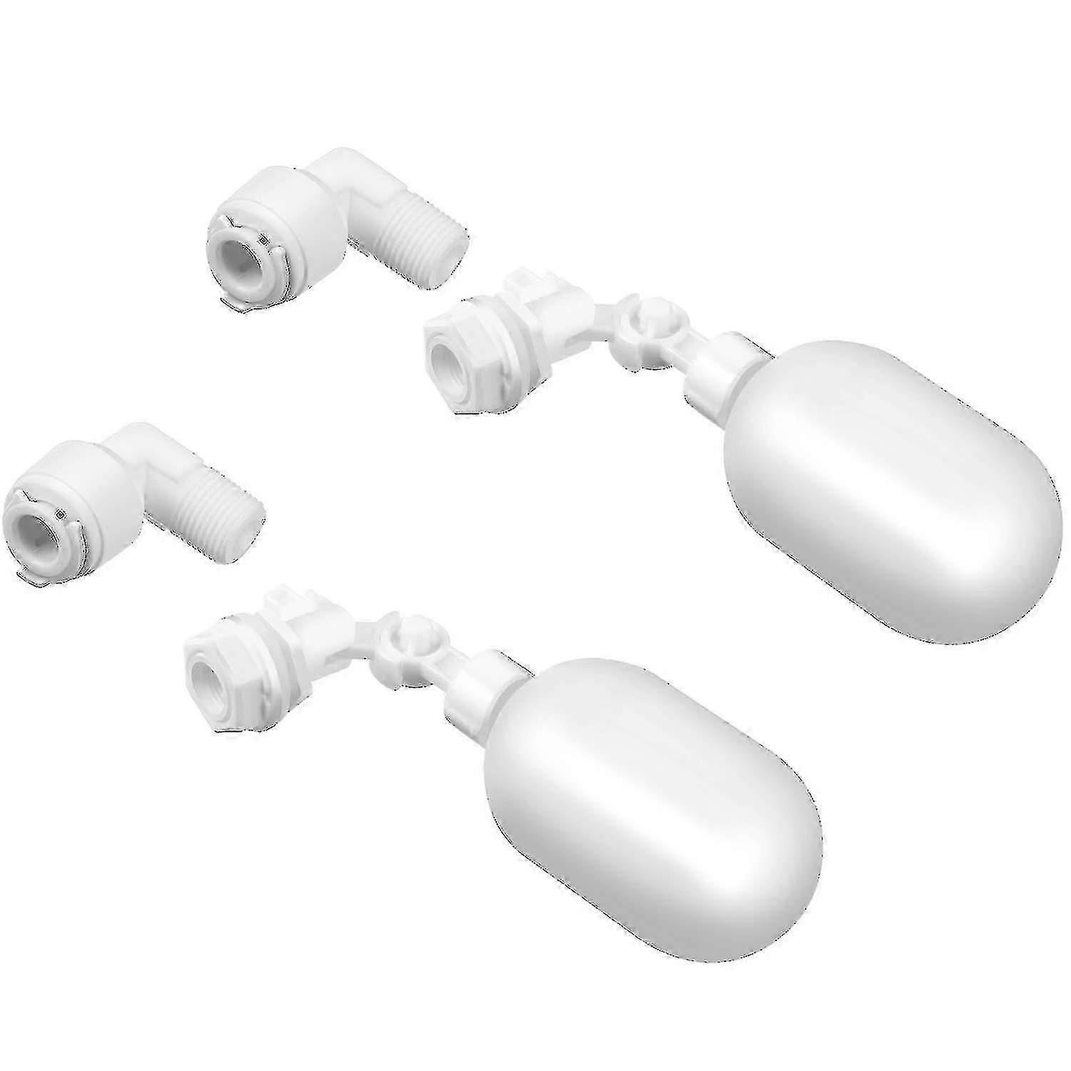 Water Filter Float Ball Valve 1/4 Inch Adjustable Float Valve Plastic Water Tank Float Valves