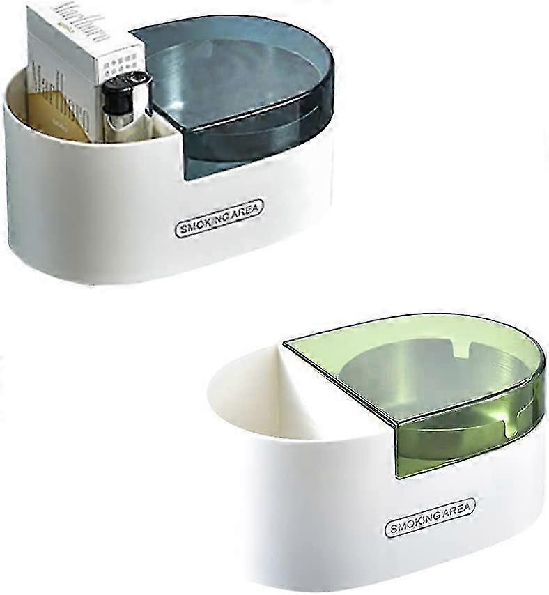 2 Pack Outdoor Wall Mounted Ashtrays