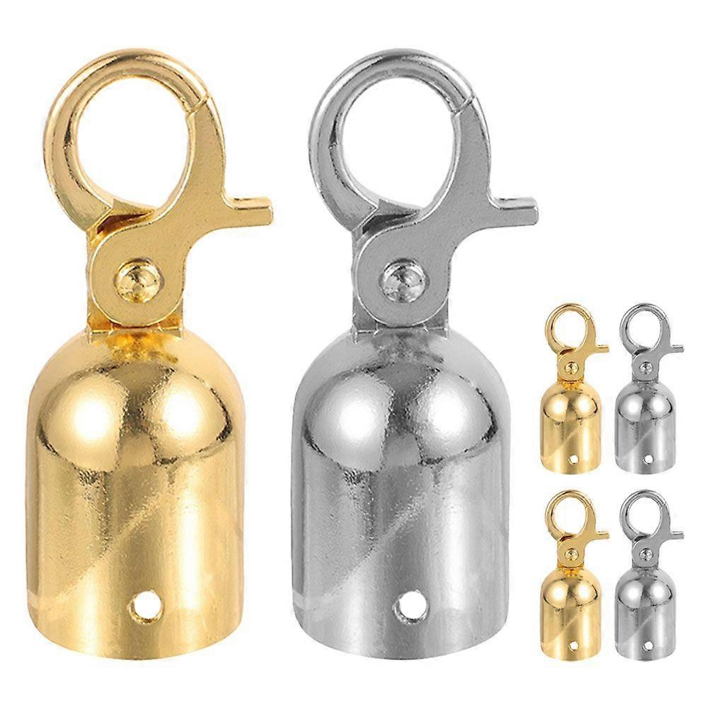 6pcs Rope End Hooks Rope Fastener Carpet Rope Hooks Crowd Controlling Stanchions Post Hooks