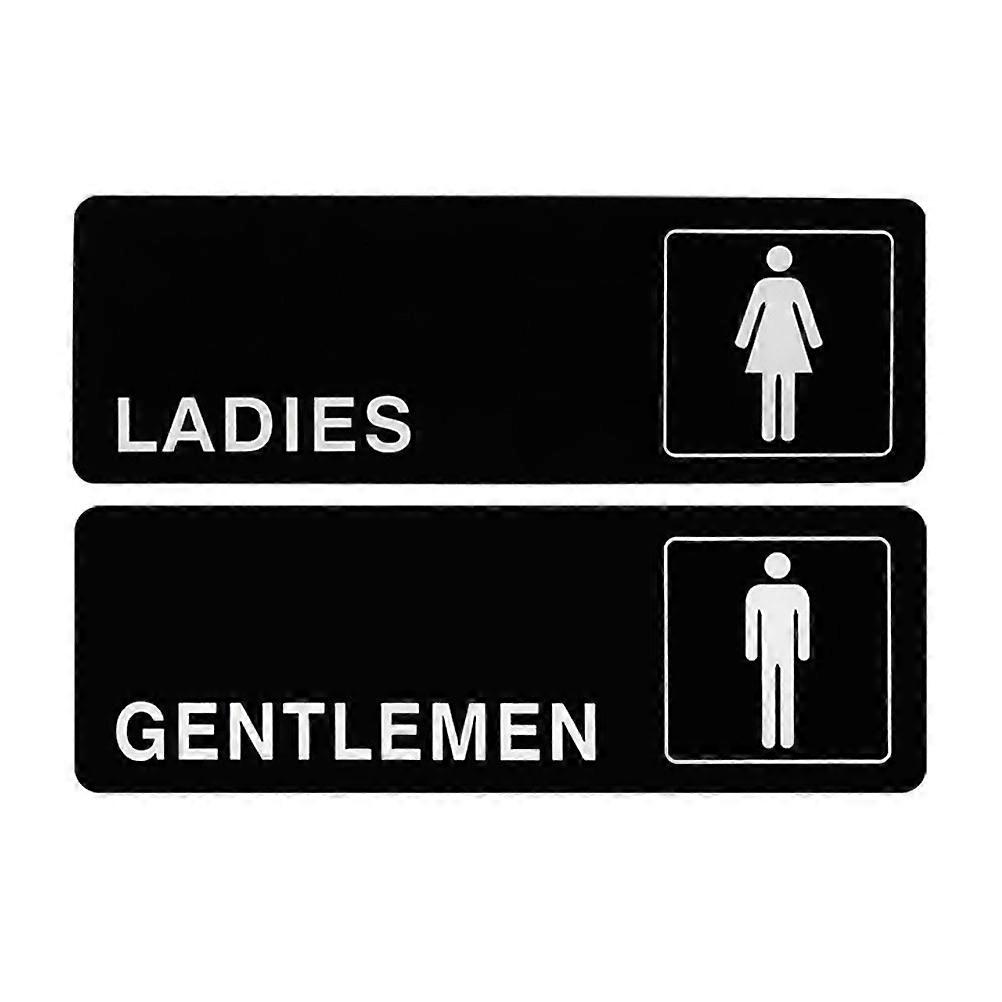 Unisex Creative Toilet Signs Set for Men and Women Bathrooms, Elegant Restroom Indicator for Hotels, Stores, and Shopping Centers 2pcs
